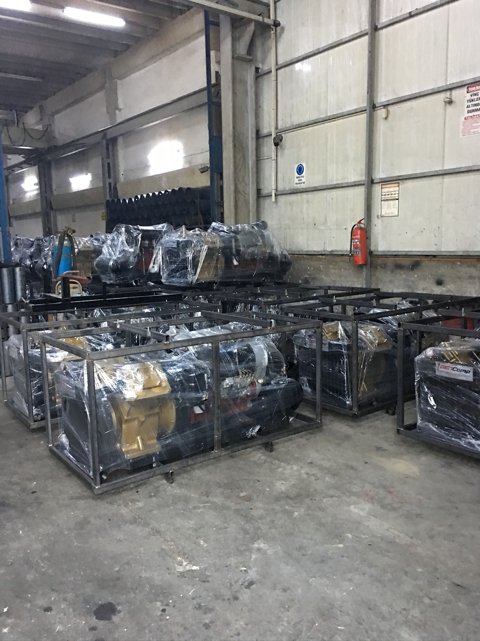 Industrial two-headed silobas diesel compressor